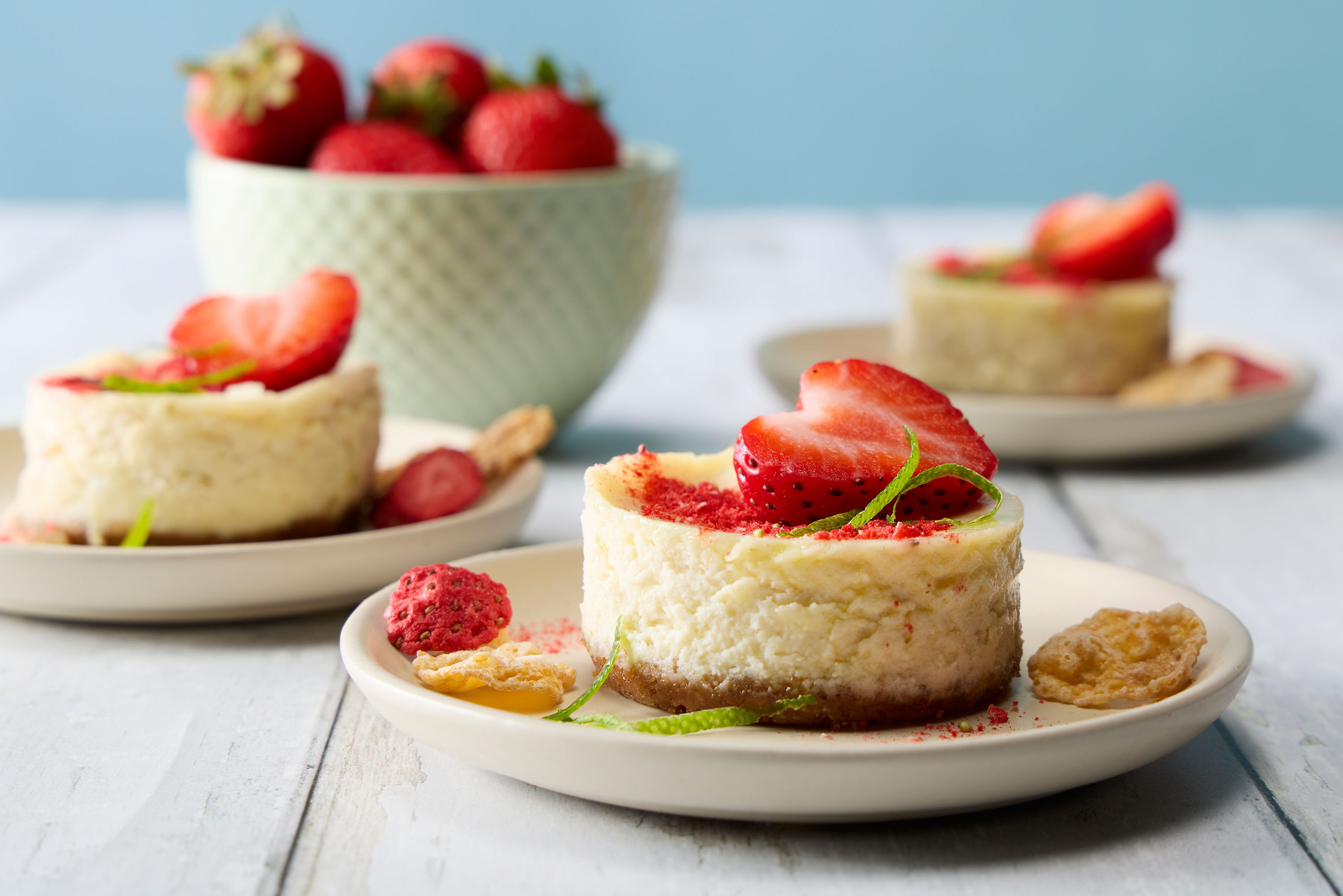 Strawberry Daiquiri Cheesecake Bites