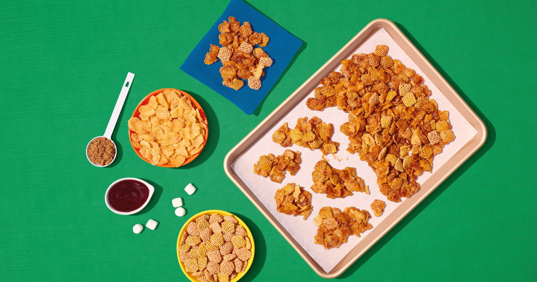 Easy Crunchy BBQ Cereal Brittle