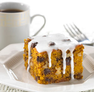 Choco-Dot Pumpkin Cake