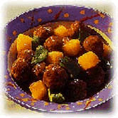 Pineapple and Sausage Appetizer