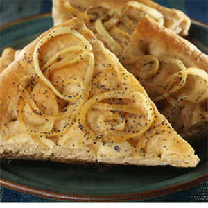 Onion-Poppyseed Focaccia