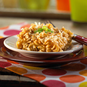 Creamy Mac and Cheese with Parmesan Crunch Topping