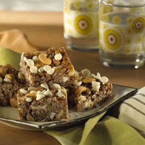 Caramel Cashew Crunch Bars