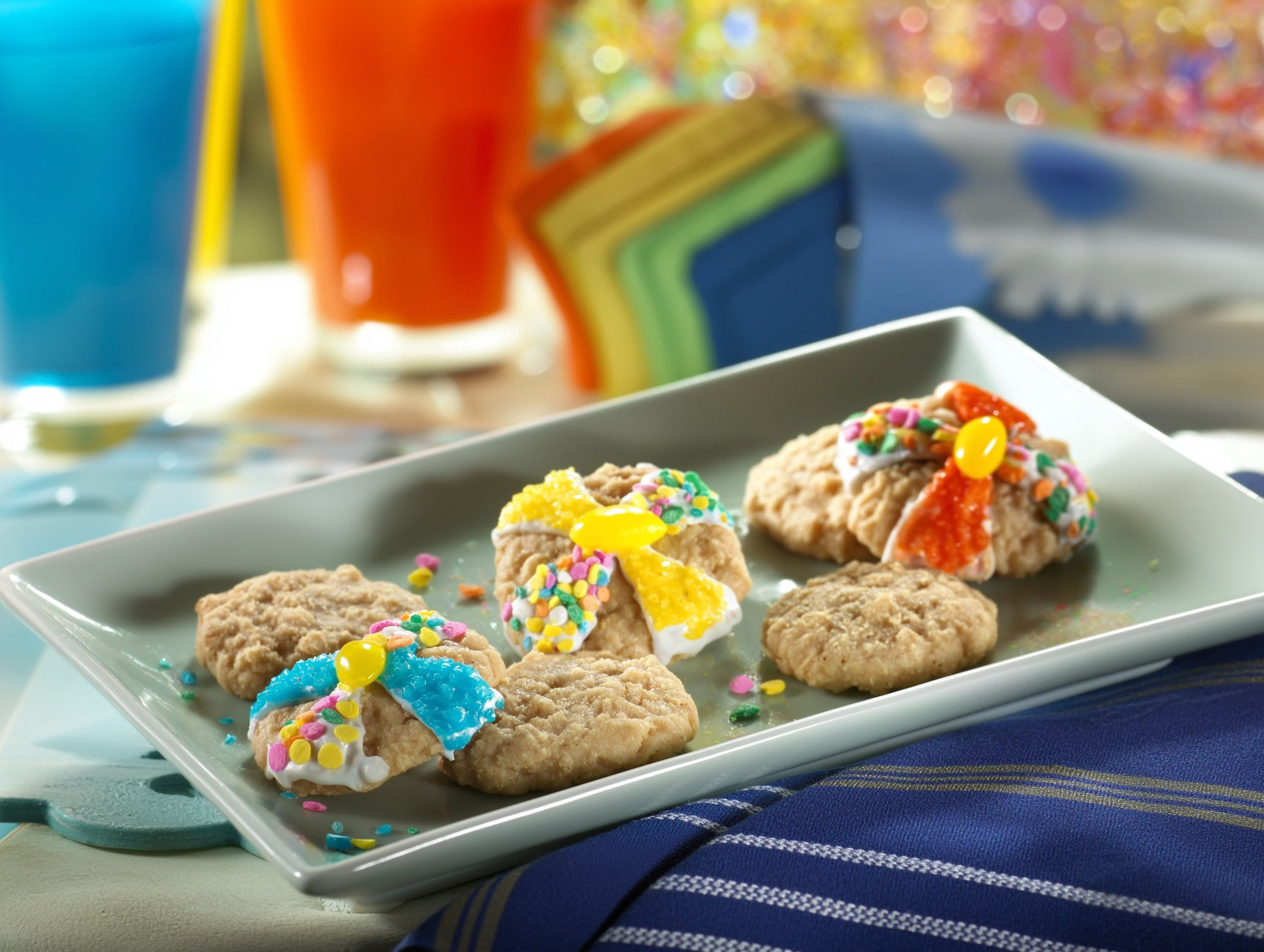 Lemon Drop Cookie Umbrellas