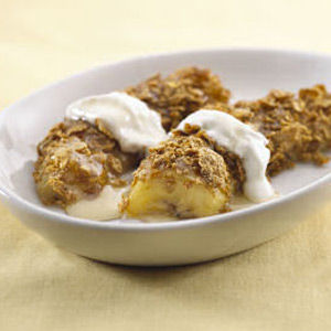 Crunchy Bananas with Yogurt