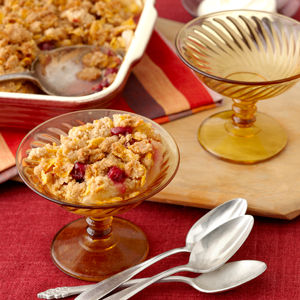 Autumn Fruit with Corn Flakes Streusel