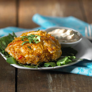 Crab Cakes with Cilantro Mayonnaise