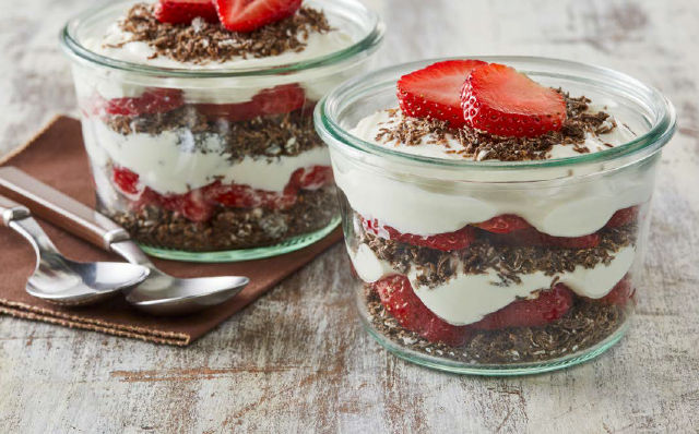 Frosted Mini Wheats® Chocolate Strawberry Yogurt Parfait