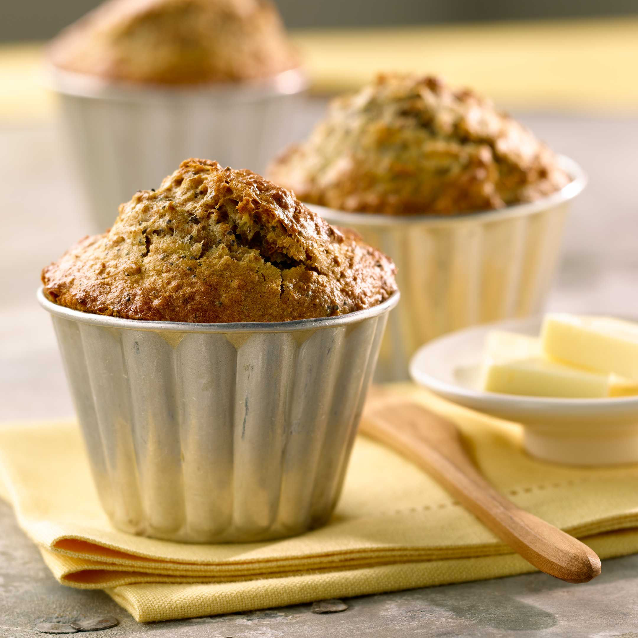 Lemon Poppy Seed Muffins with Lemon Glaze
