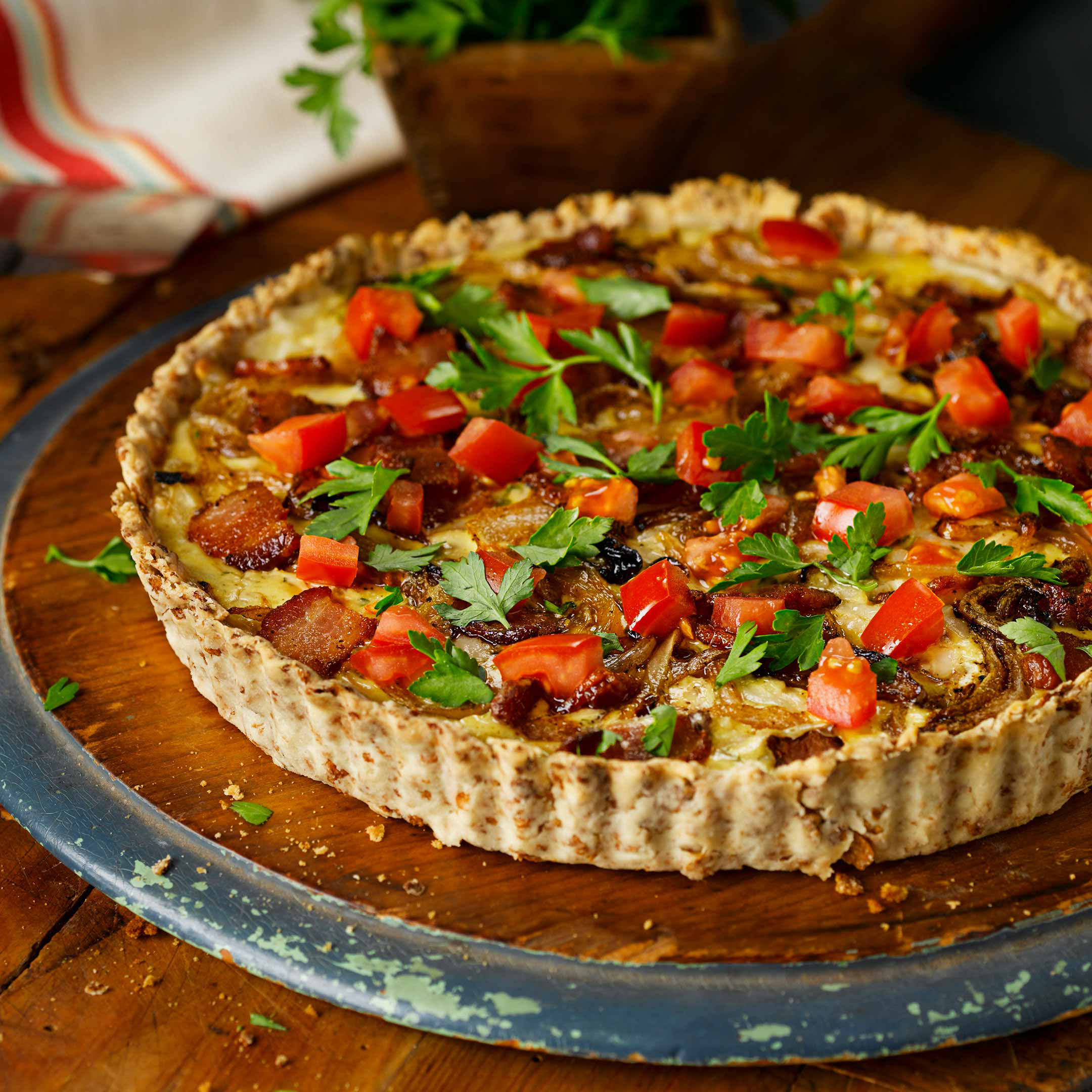 Onion, Bacon and Swiss Tart