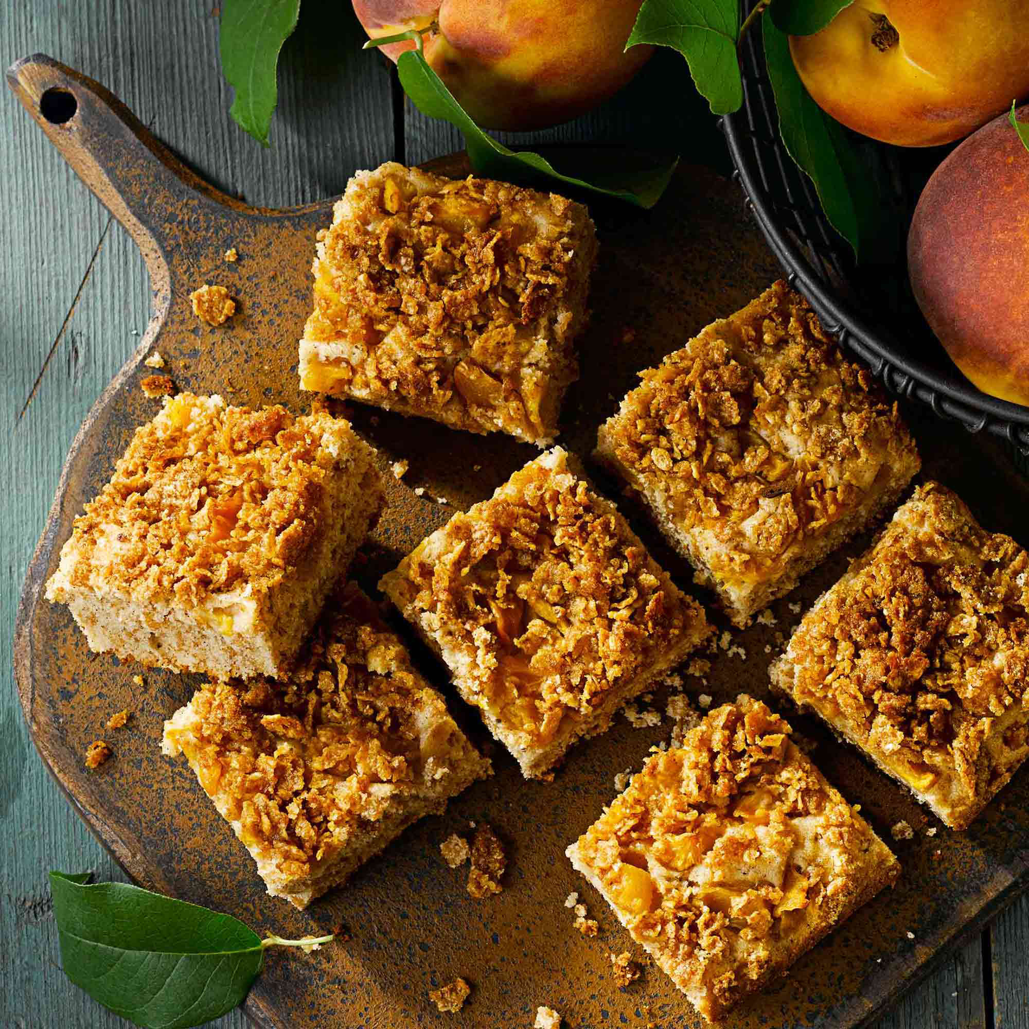 Peach Crunch Coffee Cake