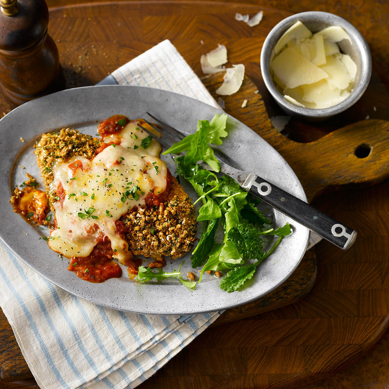 Poulet parmesan croustillant