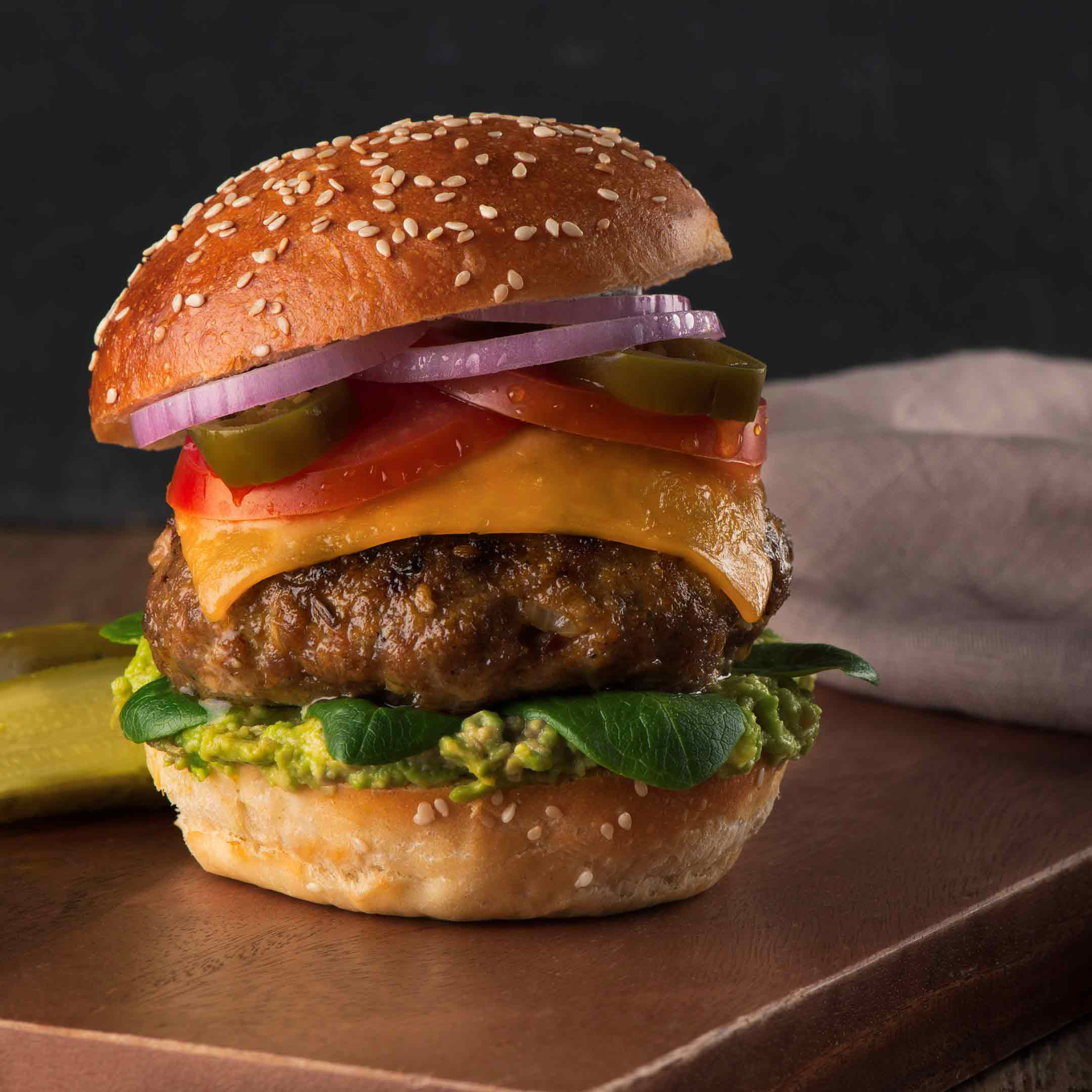 Burger à la saucisse épicée