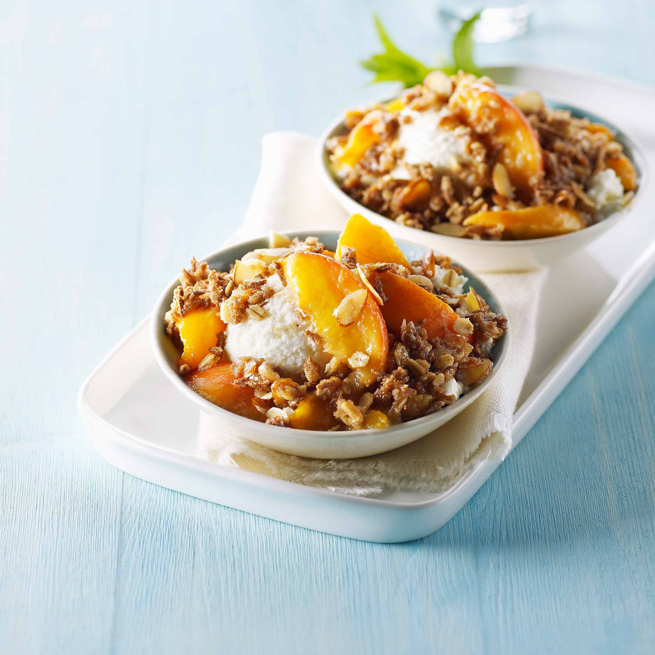 Peach Almond Crumble