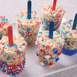 Fourth of July Rice Krispies Treats® Pops