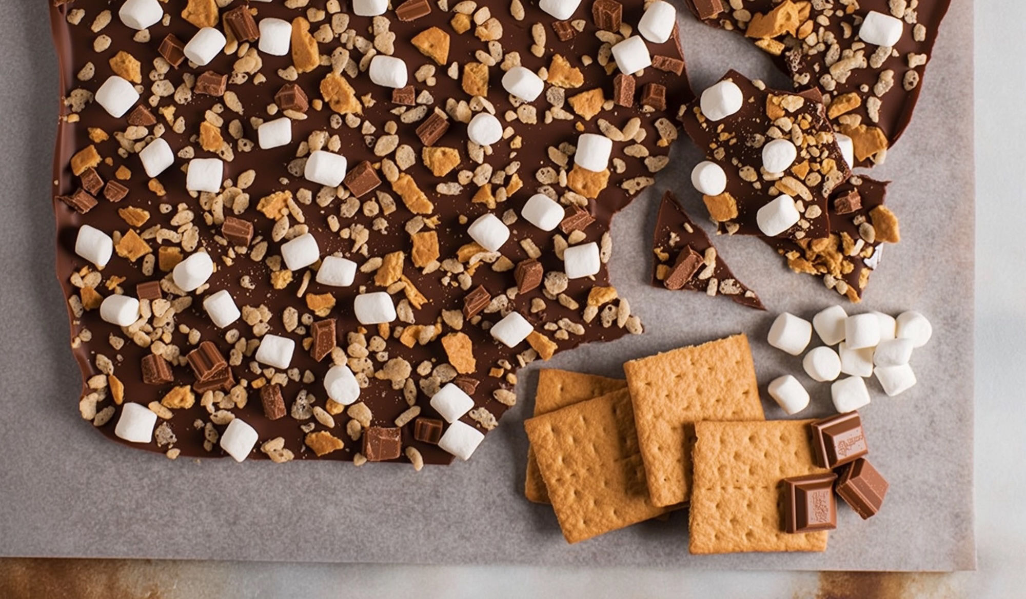 S'mores Chocolate Bark