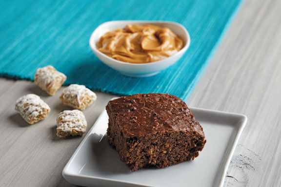 Black Bean Brownies with Peanut Butter