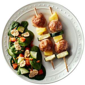Ginger Meatball Kabobs