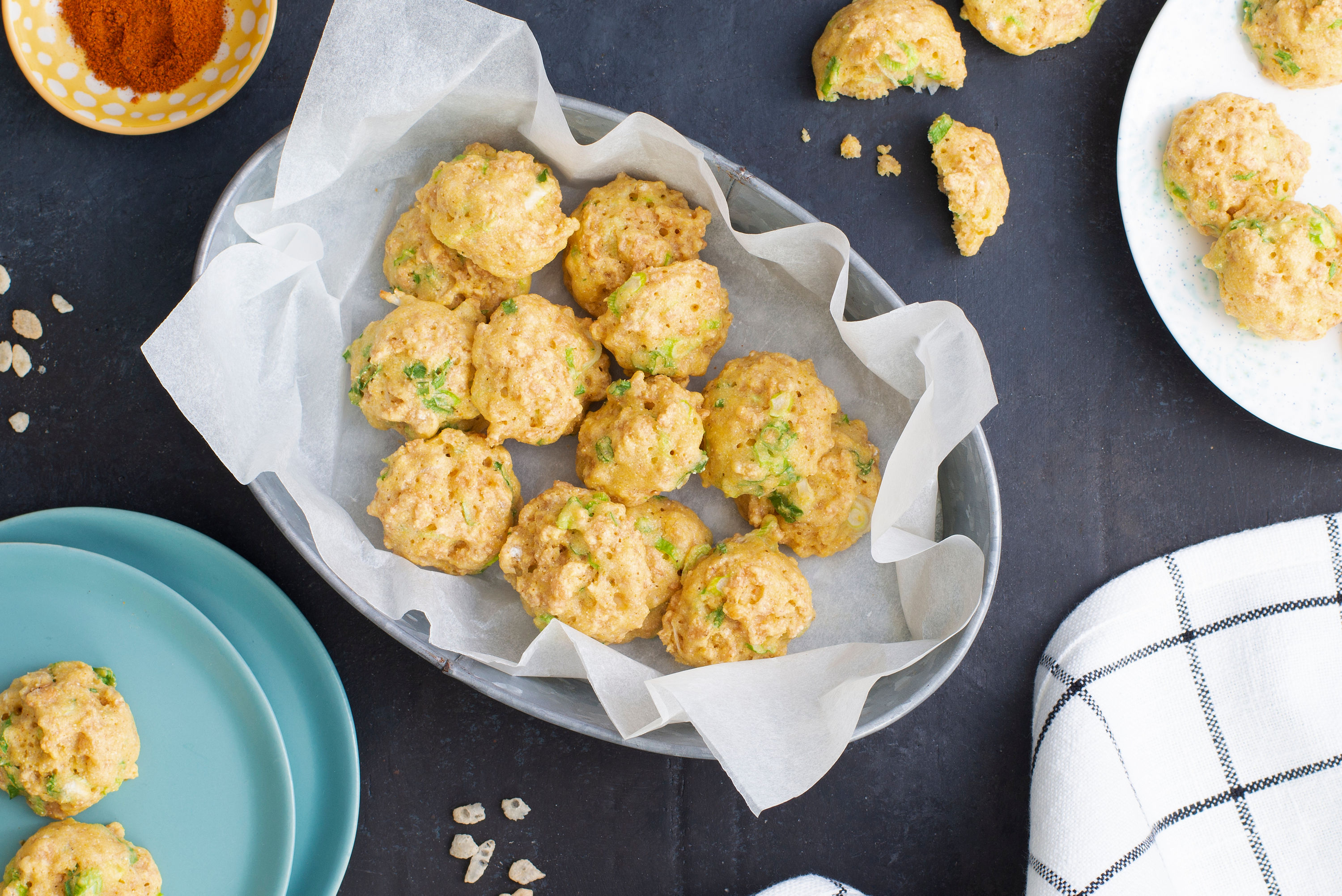 Baked Hush Puppy Bites