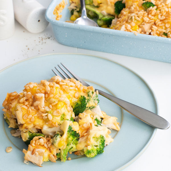 Cheddar Chicken-Veggie Bake