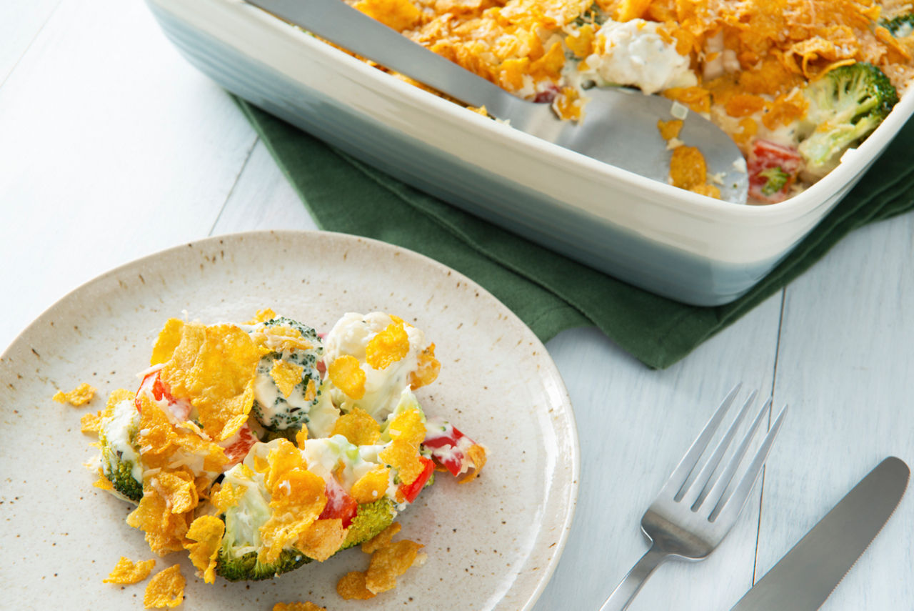 Creamy Broccoli-Cauliflower Casserole