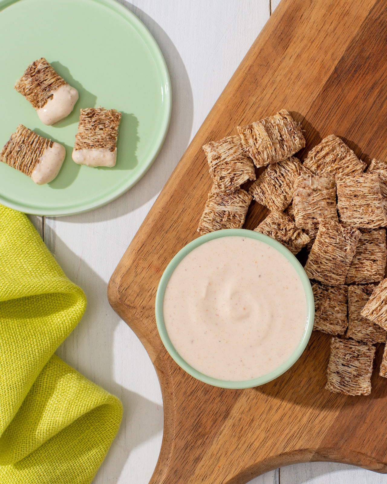 Berry Fruitful Biscuits with Creamy Peanut Butter Dip