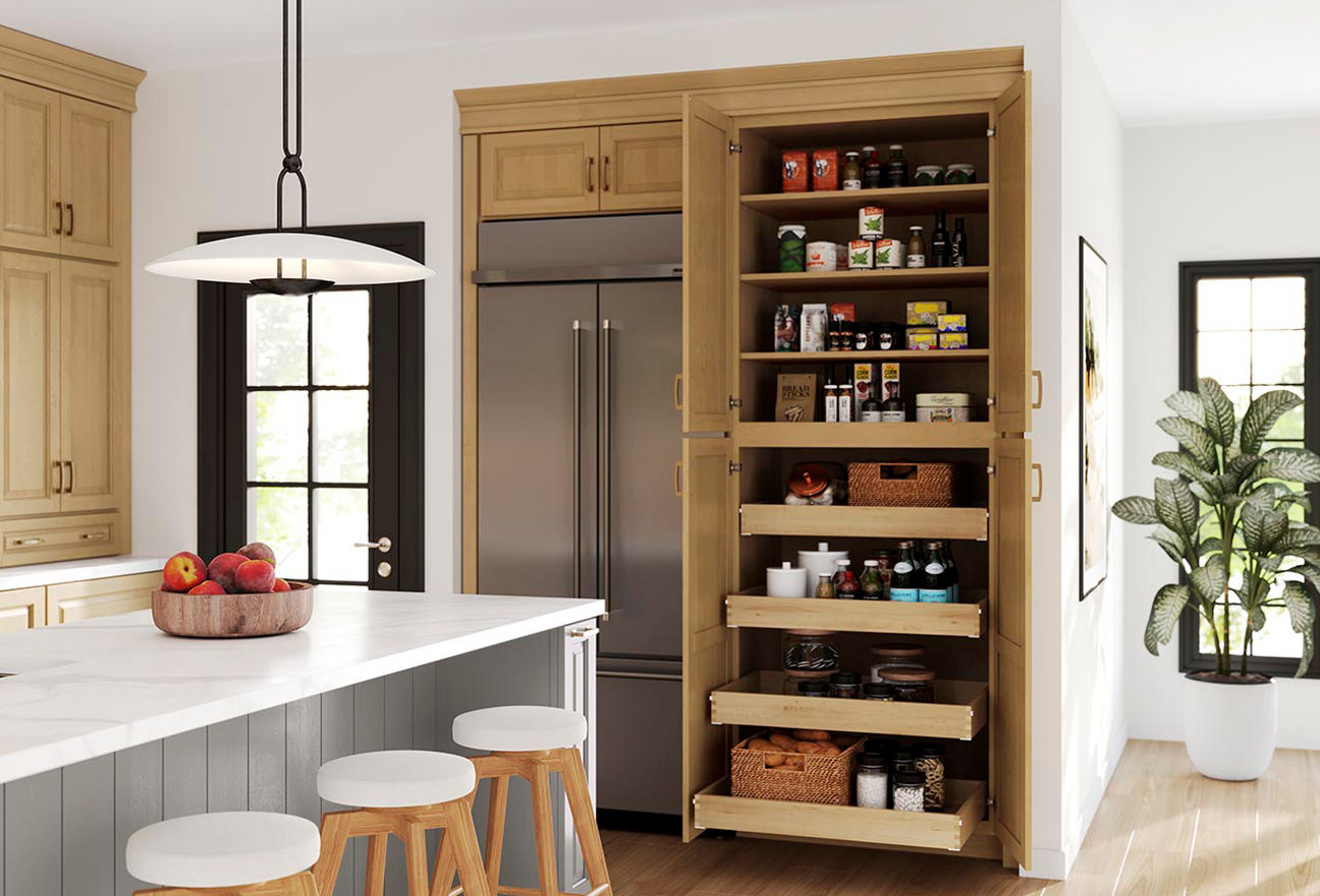 deep roll out trays for pantry