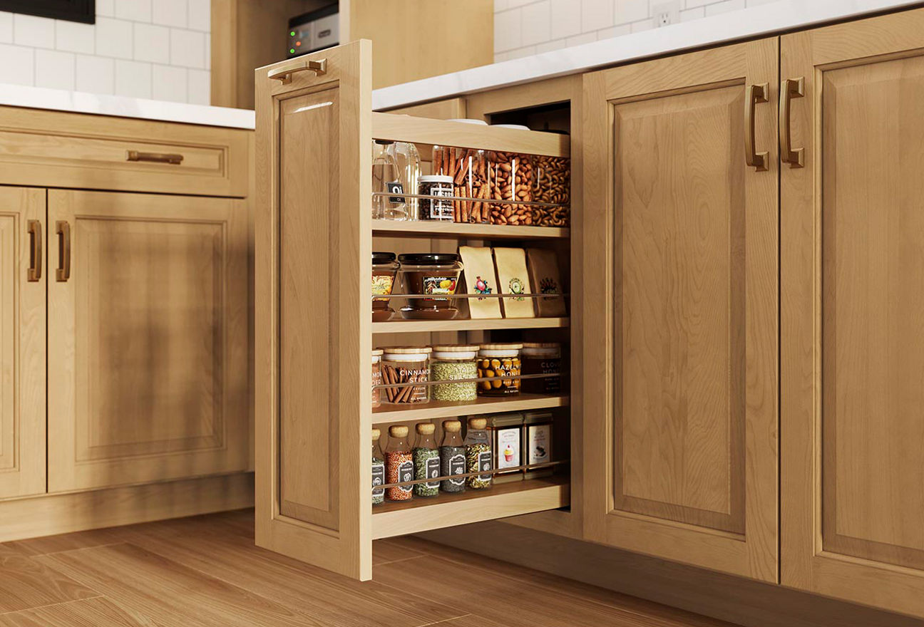 base pantry pull-out