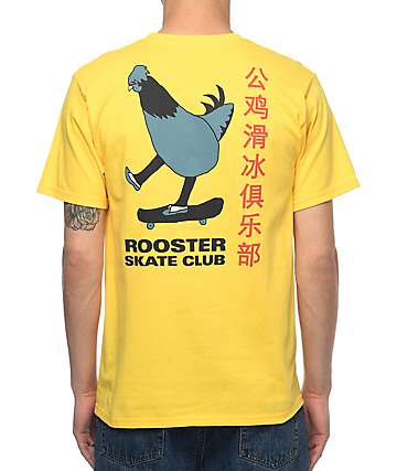 A-Lab Rooster Sk8 Club Yellow T-Shirt