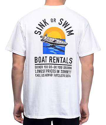 A-Lab Sink Or Swim White T-Shirt