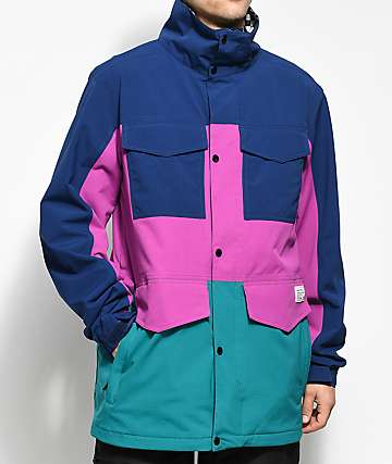 Analog Tollgate Deflate Gate 10K chaqueta de snowboard azul