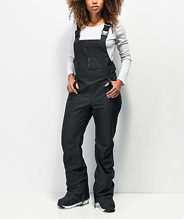Aperture Adventure Black Denim 10K Snowboard Bib Pants