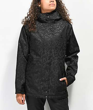 Aperture Cannon Black Leopard 10K Snowboard Jacket