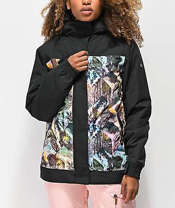 Aperture Glisten Abstract Black 10K Snowboard Jacket