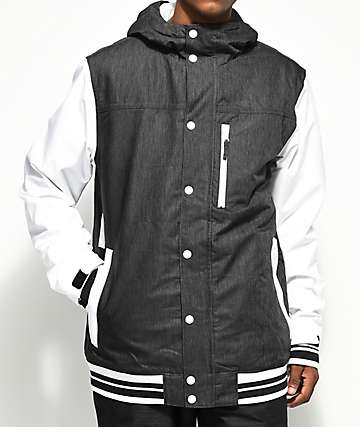 Aperture Outlaw Varsity Black & White 10K Snowboard Jacket