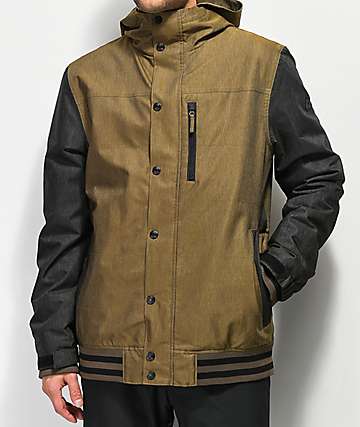 Aperture Outlaw Varsity Olive 10K Snowboard Jacket