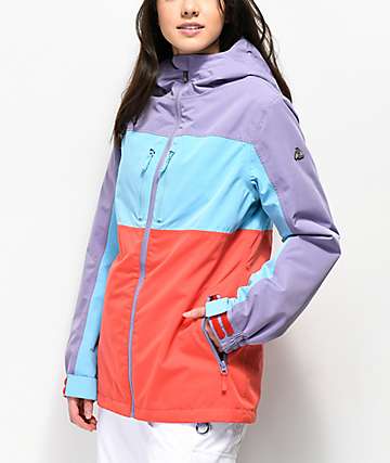 Aperture Powderhorn Purple, Blue & Red Snowboard Jacket
