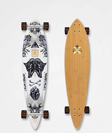 Arbor Fish Bamboo Collection 37" Pintail Longboard Complete