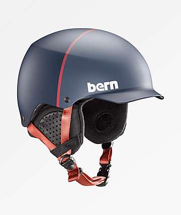 Bern Baker Matte Denim Blue Snowboard Helmet