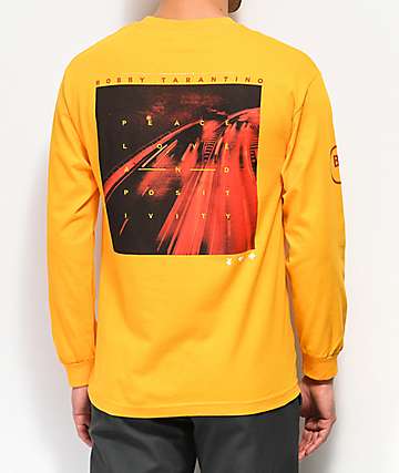 Bobby Tarantino by Logic Peace, Love & Positivity Yellow Long Sleeve T-Shirt