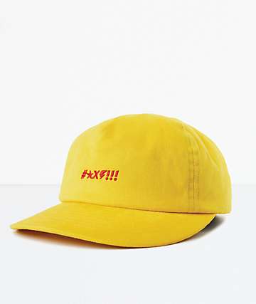 Brixton x Independent Shine LP Yellow Strapback Hat