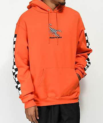 Broken promises orange hoodie Clearance