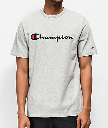 light grey champion shirt