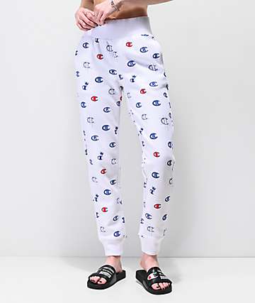 champion reverse weave all over print jogger pants