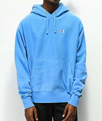 oceanfront blue champion hoodie