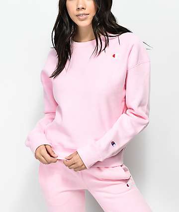 womens pink champion sweatsuit