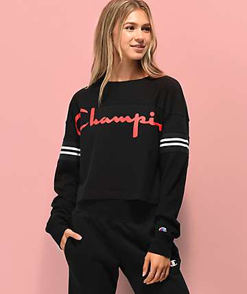 champion sweater crop top largo