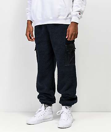 champion cream sherpa utility sweatpants