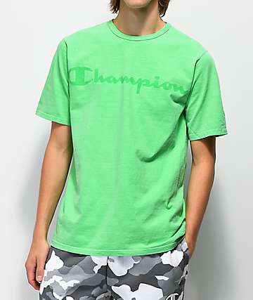 champion neon green sweatshirt