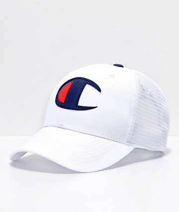 champion baseball cap white